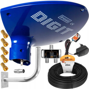 Antena Aktywna Digit Activa Dvb-t2 Mux8 Zestaw 2tv