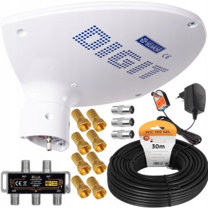 Antena Aktywna Digit Activa Dvb-t2 Mux8 Zestaw 4tv