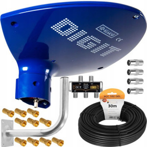 Zestaw 4tv Antena Telmor Digit Pasywna Dvb-t2 Mux8