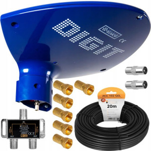 Zestaw 2tv Antena Telmor Digit Pasywna Dvb-t2 Mux8
