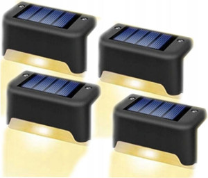 4 Szt WODOODPORNA LAMPA SOLARNA OGRODOWA schody it