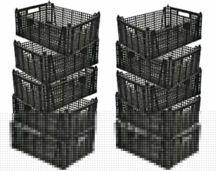 Skrzynka Plastikowa Kosz Koszyk Casi 40x30x15
