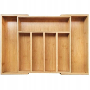 Wkład Do Szuflady Sztućce Rozsuwany 31-52cm Bambus