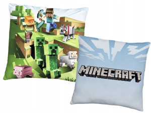 Poduszka Dziecięca 40x40 Minecraft Creeper Tnt