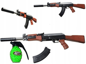 Karabin Pistolet Kałasznikow Ak47 + Kulki