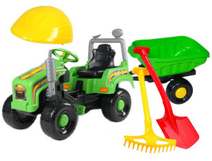 Ogromny Traktor Traktorek Na Pedały Z Przyczepką.