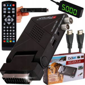 Tuner Dvb-t2/c Hevc H.265 Dekoder Tv 4k Kabel Hdmi