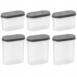 Zestaw Pojemników Na Żywność Sypkie Organizer 6x