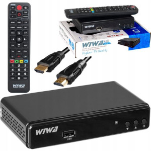 Tuner Dekoder Dvb-t2 Tv Naziemnej Hd + Kabel Hdmi