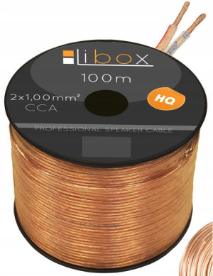 Kabel Przewód Głośnikowy 2x1,00mm Cca 100 Metrów