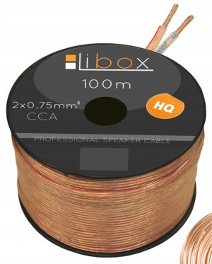 Kabel Przewód Głośnikowy 2x0,75mm Cca 100 Metrów