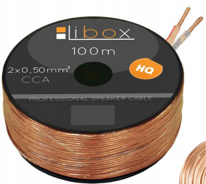 Kabel Przewód Głośnikowy 2x0,50mm Cca 100 Metrów