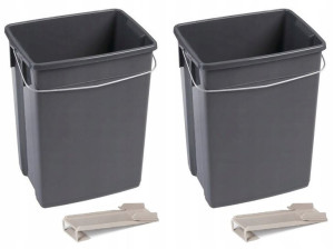 2x Kosz Pojemnik Odpady Organiczne Śmieci Curver