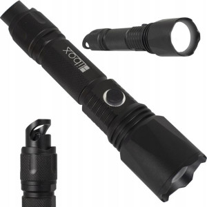 Latarka Taktyczna Akumulatorowa Led Usb Zoom Mocna