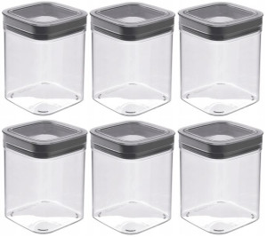 6x Pojemnik Na Żywność Sypkie Płatki Makaron 1,3l