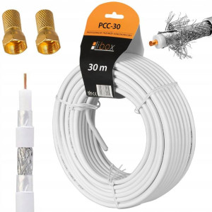 Kabel Przewód Koncentryczny Lte Antenowy 30m 4k Hd