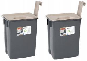 2x Kosz Pojemnik Odpady Organiczne Śmieci Curver