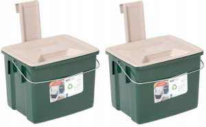 2x Kosz Pojemnik Odpady Organiczne Śmieci 6 Curver