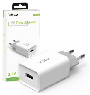 Ładowarka Sieciowa Usb Do Telefonu 5v 2.1a Vayox