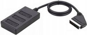Rozgałęźnik Rozdzielacz Euro Na 3 Euro Scart