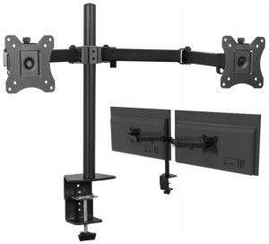 Biurkowy Obrotowy Uchwyt Dwa Monitory Led 12-27