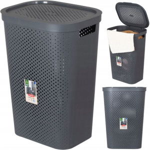 KOSZ NA PRANIE BIELIZNE Curver SZARY 59L Recycled