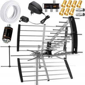 Antena Kierunkowa 3tv Zestaw Combo Dvb-t2 Mux8 4k