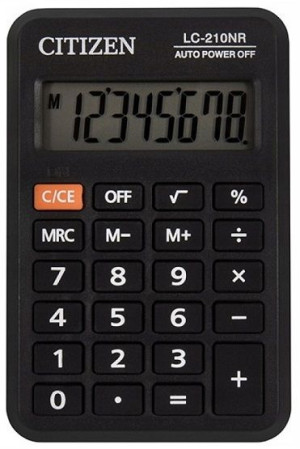 Kalkulator kieszonkowy Citizen LC210NR 8 cyfr mały