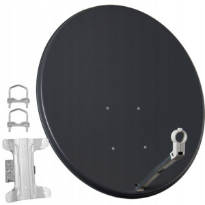 Antena Satelitarna Czasza Corab 80cm Grafit Hd 4k