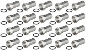 Wtyk F Z Uszczelką Na Kabel Antenowy 6,8mm 20sztuk