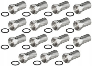 Wtyk F Z Uszczelką Na Kabel Antenowy 6,8mm 15sztuk