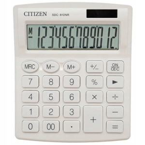 Kalkulator Biurowy Citizen Sdc-812nrwhe Biały