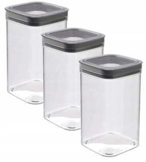 3x Pojemnik Na Żywność Sypkie Płatki Makaron 2,3l
