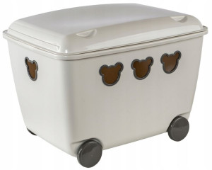 Duży Pojemnik Na Zabawki Na Kółkach Bear Box 55l