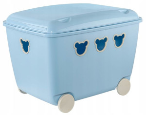 Duży Pojemnik Na Zabawki Na Kółkach Bear Box 55l