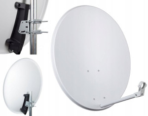 Antena Satelitarna Czasza Corab 80cm Biała Hd 4k