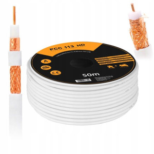 Kabel Przewód Koncentryczny Antenowy Pcc113 Cu 50m