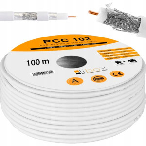 Kabel Przewód Koncentryczny Antenowy Pcc102 Cu 100