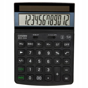 kalkulator biurowy eco Citizen ECC-310 czarny