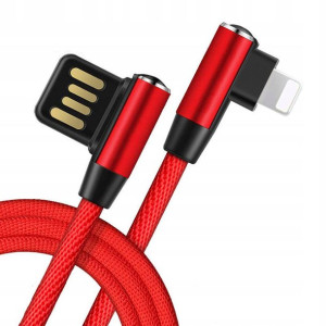 KABEL USB iPHONE lightning KĄTOWY DO TELEFONU 1m