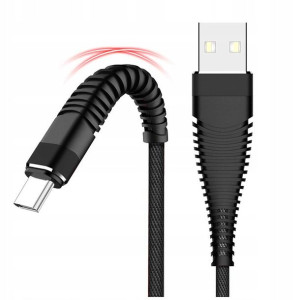 Kabel Usb C Typ-c Telefonu 1m Szybkie Wzmacniany