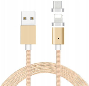 Kabel Magnetyczny Micro Usb Ładowarka Szybki Oplot