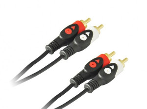 Kabel Przewód 2x Rca Chinch Pozłacane Wtyki 1,5m
