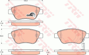 Klocki hamulcowe TRW GDB1700