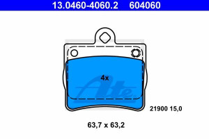 Klocki hamulcowe ATE 13.0460-4060 21900158