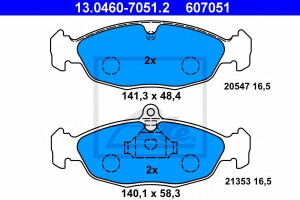 Klocki hamulcowe ATE 13.0460-7051 20547165