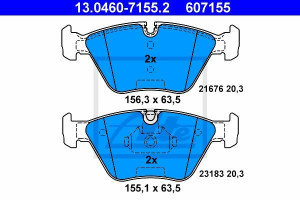 Klocki hamulcowe ATE 13.0460-7155 21676200