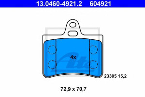 Klocki hamulcowe ATE 13.0460-4921 23305154