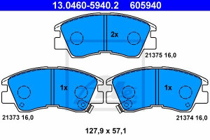 Klocki hamulcowe ATE 13.0460-5940 21373160
