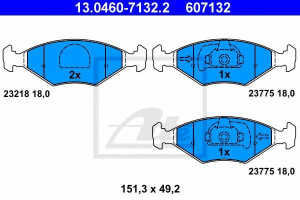 Klocki hamulcowe ATE 13.0460-7132 9948038